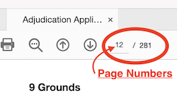 page numbers