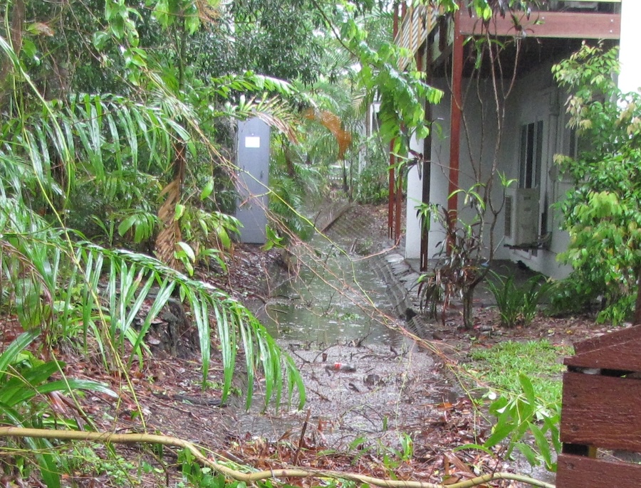 flooded drain