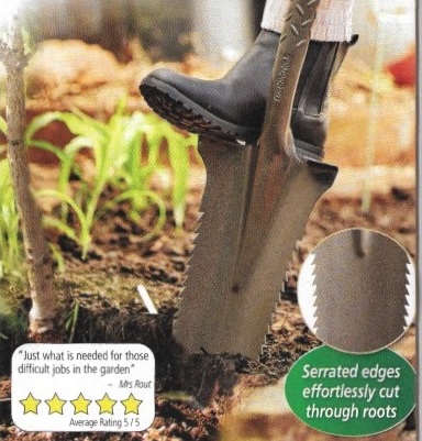 Root-shearing Shovel